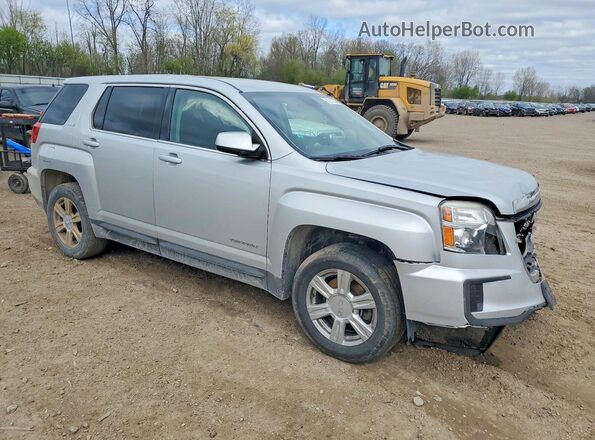 2GKALMEK7G6268028 2016 GMC TERRAIN Серебряный Передняя правая четверть
