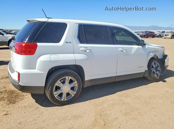 2GKALMEK7H6109608 2017 GMC TERRAIN White Tył prawy
