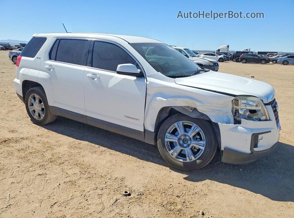 2GKALMEK7H6109608 2017 GMC TERRAIN White Przód prawy