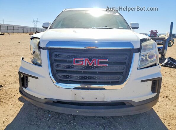 2GKALMEK7H6109608 2017 GMC TERRAIN White Widok z przodu