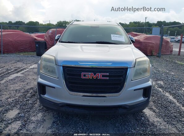 2GKALMEK8G6103105 2016 GMC TERRAIN Silver Front view