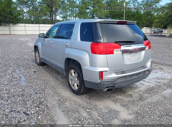 2GKALMEK8G6103105 2016 GMC TERRAIN Silver Rear left