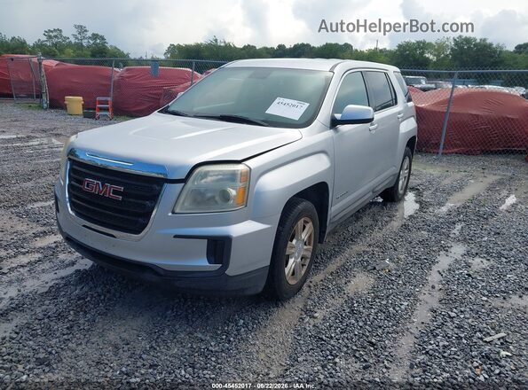 2GKALMEK8G6103105 2016 GMC TERRAIN Silver Front left