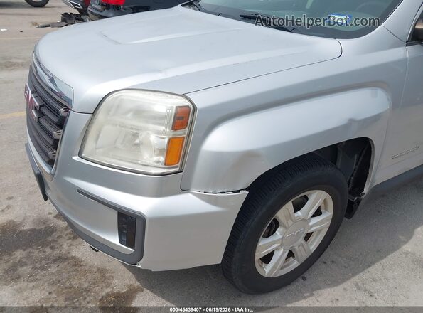2GKALMEK8G6108336 2016 GMC TERRAIN Серебряный Вид спереди