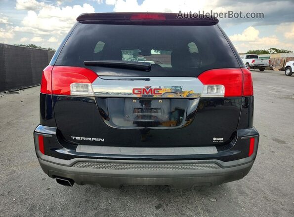 2GKALMEK8G6347319 2016 GMC TERRAIN Черный Вид сзади