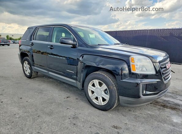 2GKALMEK8G6347319 2016 GMC TERRAIN Черный Передняя правая четверть