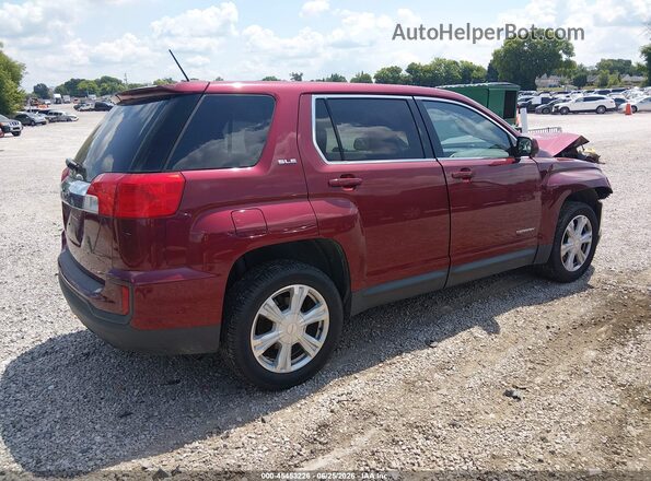 2GKALMEK8H6105616 2017 GMC TERRAIN Maroon Задня права чверть