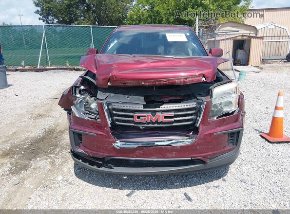 2GKALMEK8H6105616 2017 GMC TERRAIN Maroon Вид щитка приладів