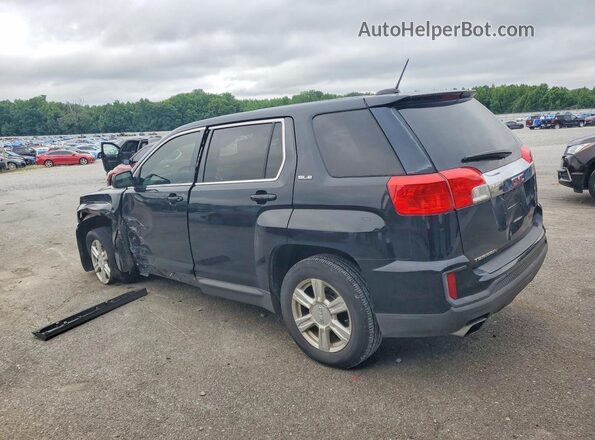 2GKALMEK9G6345885 2016 GMC TERRAIN Black Trasero izquierdo