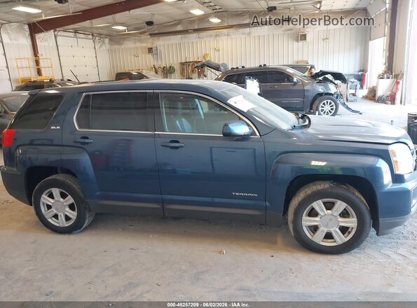 2GKALMEK9G6359527 2016 GMC TERRAIN Синий Вид задней части салона