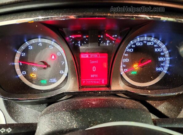 2GKALMEKXG6310398 2016 GMC TERRAIN Blue Instrument cluster view