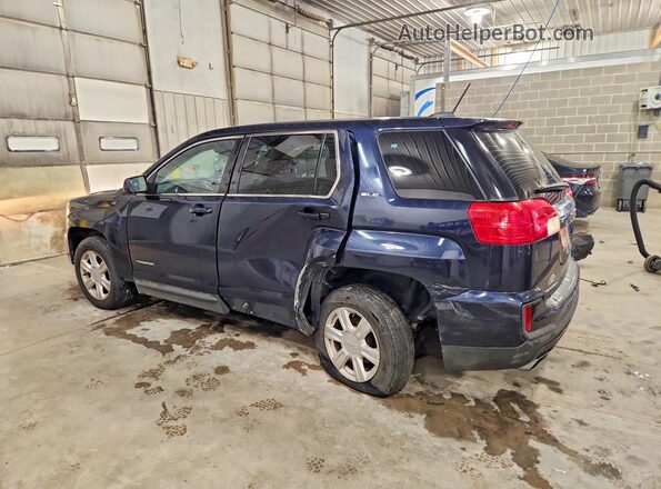 2GKALMEKXG6310398 2016 GMC TERRAIN Blue Rear left