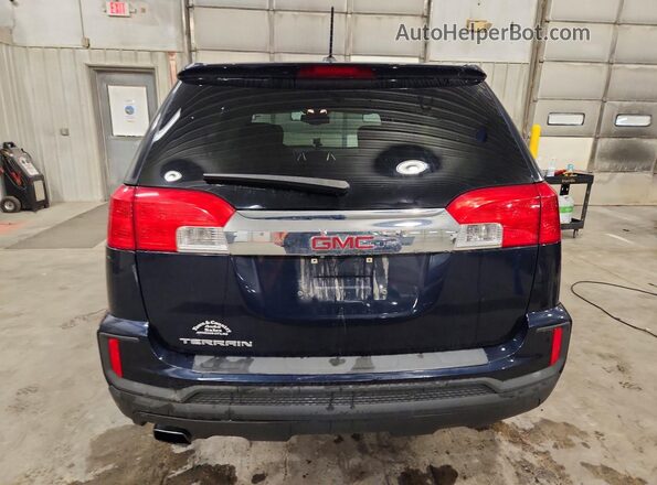 2GKALMEKXG6310398 2016 GMC TERRAIN Blue Rear view
