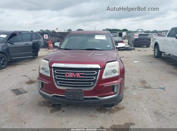 2GKALNEK2H6160231 2017 GMC TERRAIN Red Widok zestawu wskaźników