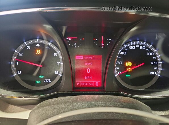 2GKALNEK2H6352877 2017 GMC TERRAIN White Вид щитка приладів