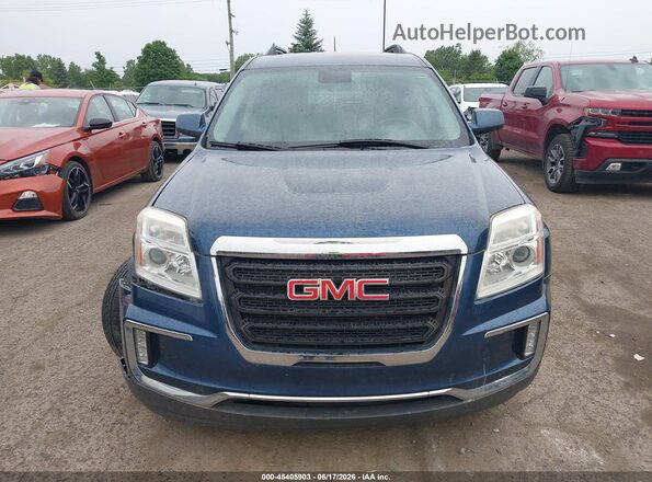2GKALNEK4H6128557 2017 GMC TERRAIN Blue Instrument cluster view