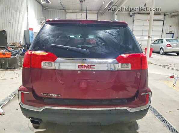 2GKALNEK5G6252707 2016 GMC TERRAIN Burgundy Widok z tyłu
