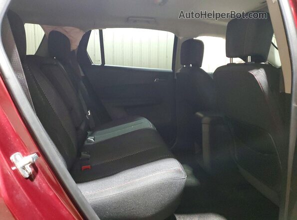 2GKALNEK5G6252707 2016 GMC TERRAIN Burgundy Widok tylnych siedzeń