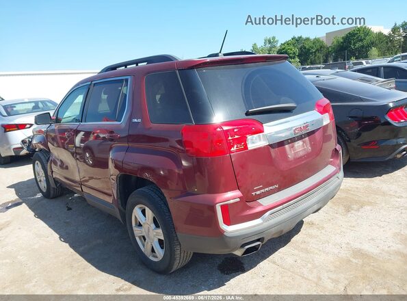 2GKALNEK6G6181212 2016 GMC TERRAIN Maroon Tył lewy