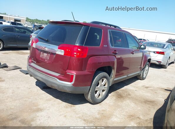 2GKALNEK6G6181212 2016 GMC TERRAIN Maroon Tył prawy