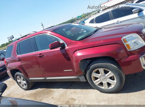 2GKALNEK6G6181212 2016 GMC TERRAIN Maroon Widok wnętrza z tyłu