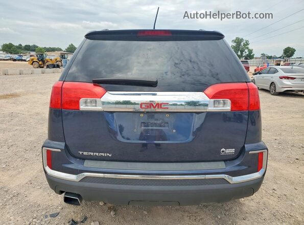 2GKALNEK8H6335114 2017 GMC TERRAIN Blue Вид ззаду