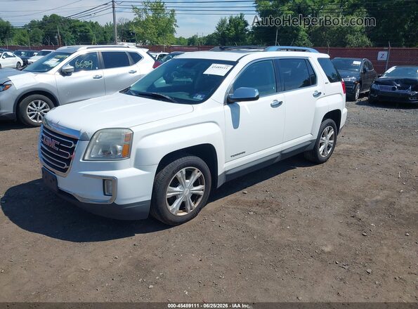2GKALPEK0G6166748 2016 GMC TERRAIN White Առջևի ձախ երեք քառորդ տեսարան
