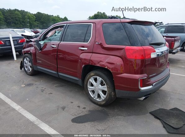 2GKALPEK3H6176255 2017 GMC TERRAIN Red Հետևի ձախ