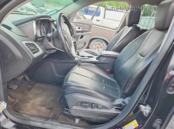 2GKALPEK7G6229232 2016 GMC TERRAIN Black Widok wnętrza z przodu