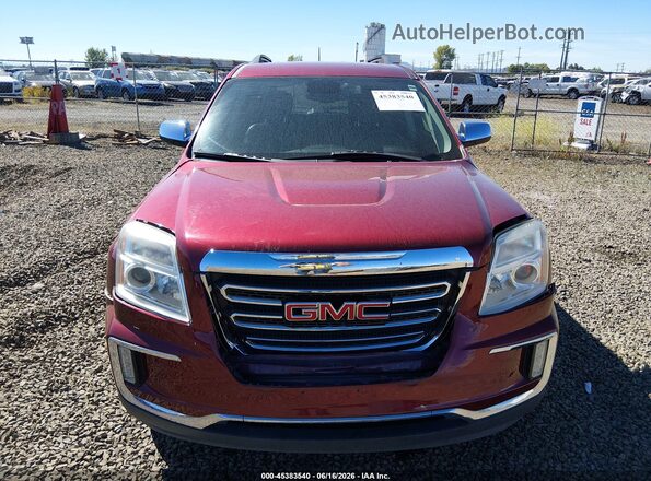 2GKALPEK7H6134915 2017 GMC TERRAIN Красный Вид щитка приборов