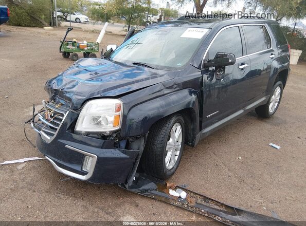 2GKALPEK8G6182809 2016 GMC TERRAIN Черный Передняя левая четверть