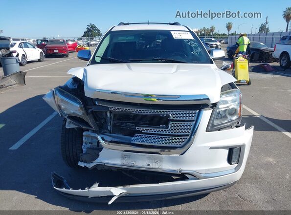 2GKALREK0G6321309 2016 GMC TERRAIN White Instrument cluster view