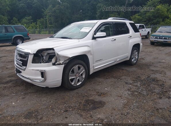 2GKALREK3G6352909 2016 GMC TERRAIN White Առջևի ձախ երեք քառորդ տեսարան