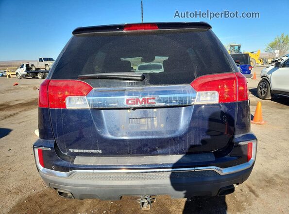 2GKFLNE31H6328584 2017 GMC TERRAIN Синий Вид сзади