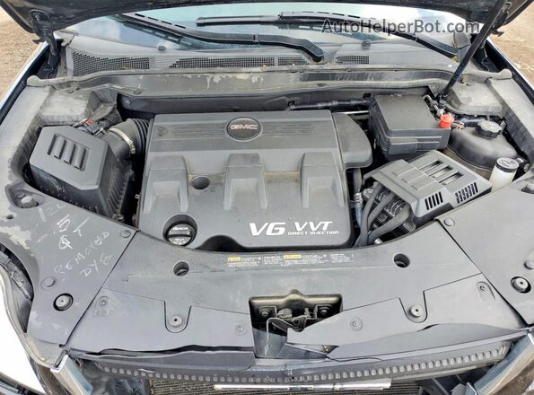 2GKFLNE33G6127963 2016 GMC TERRAIN Black Vista del compartimento del motor