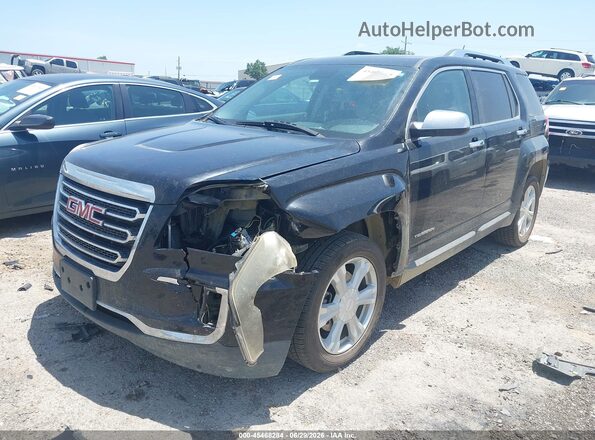 2GKFLPE37G6234316 2016 GMC TERRAIN Black Առջևի ձախ երեք քառորդ տեսարան