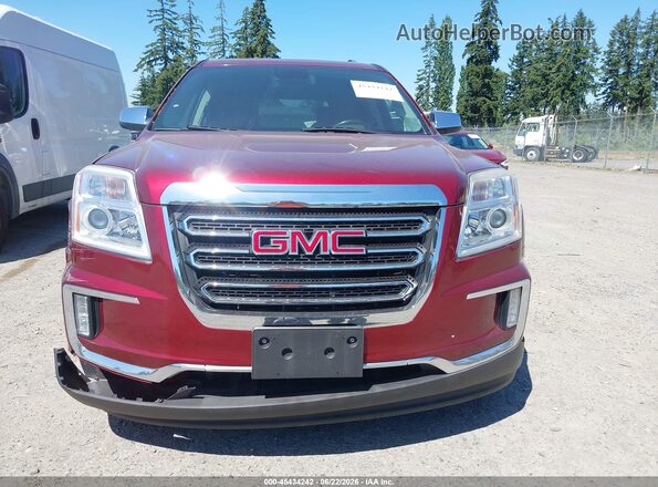 2GKFLPE3XG6358791 2016 GMC TERRAIN Red ხელსაწყოთა პანელის ხედი