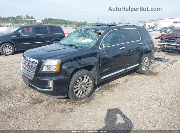 2GKFLRE34H6142111 2017 GMC TERRAIN Black Передня ліва чверть