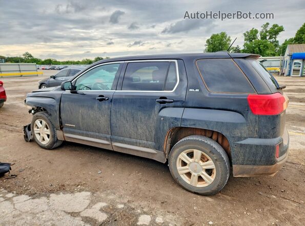 2GKFLSEK1G6155959 2016 GMC TERRAIN Black Հետևի ձախ