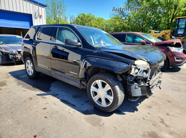 2GKFLSEK1H6196982 2017 GMC TERRAIN Черный Передняя правая четверть