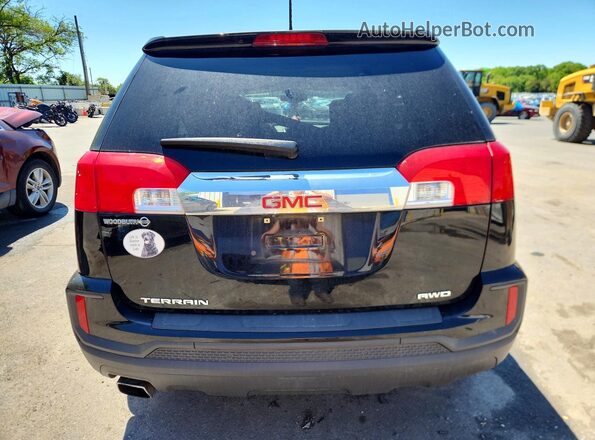 2GKFLSEK1H6196982 2017 GMC TERRAIN Черный Вид сзади