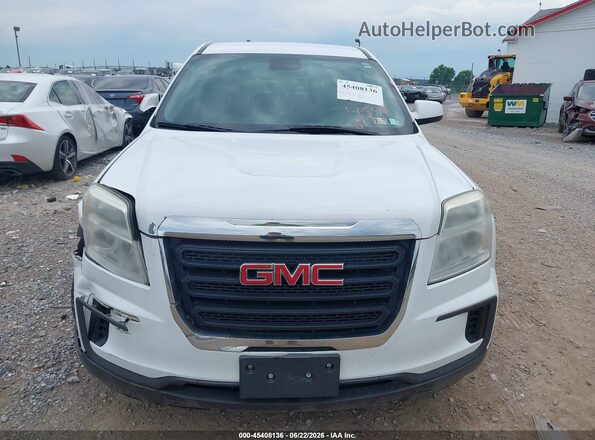 2GKFLSEK3H6149999 2017 GMC TERRAIN White Instrument cluster view