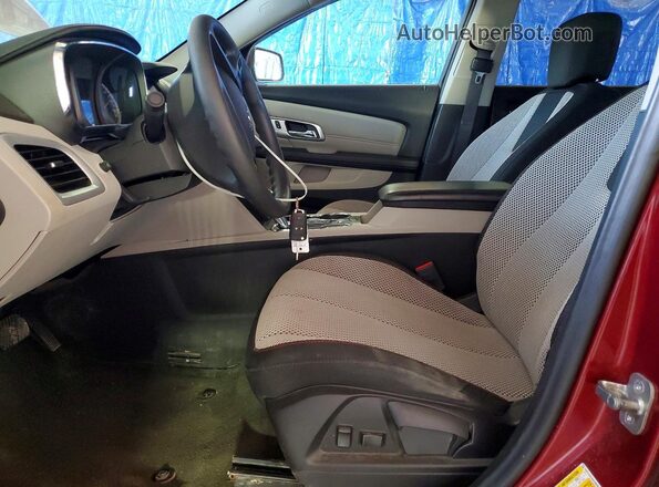 2GKFLSEK4H6100990 2017 GMC TERRAIN Burgundy Widok wnętrza z przodu