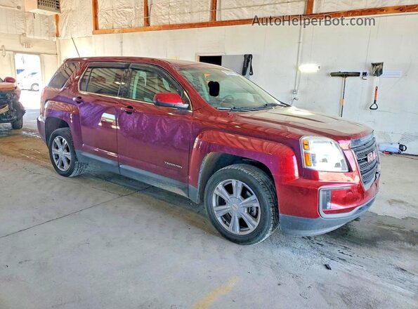 2GKFLSEK4H6100990 2017 GMC TERRAIN Burgundy Przód prawy