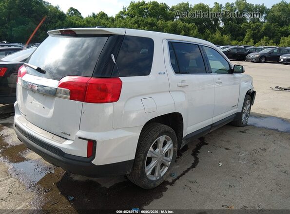 2GKFLSEK5H6136865 2017 GMC TERRAIN White Rear right