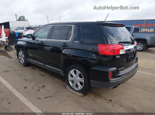 2GKFLSEK5H6276303 2017 GMC TERRAIN Black Trasero izquierdo