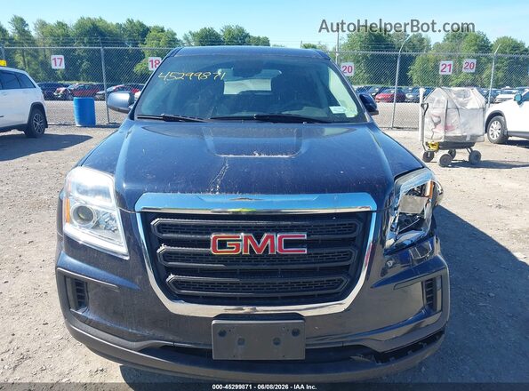 2GKFLSEK8H6256384 2017 GMC TERRAIN Blue Instrument cluster view