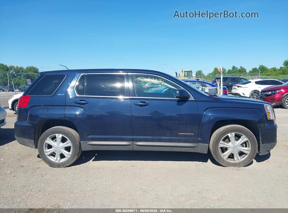 2GKFLSEK8H6256384 2017 GMC TERRAIN Blue Rear interior view