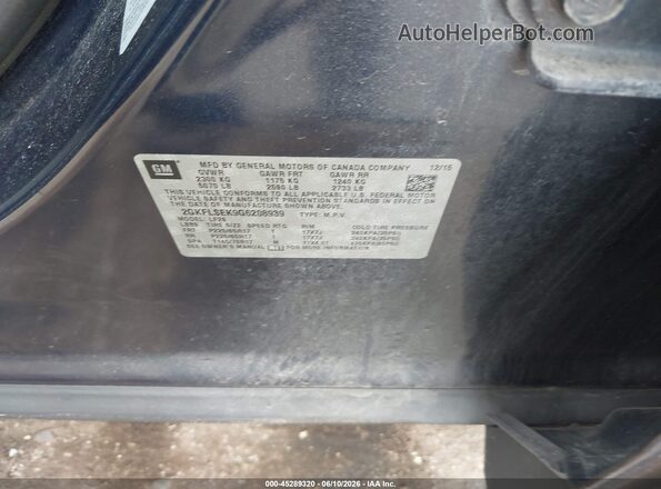 2GKFLSEK9G6208939 2016 GMC TERRAIN Blue 