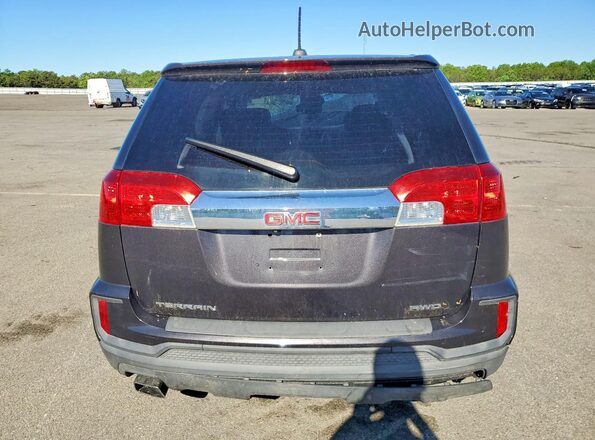 2GKFLSEKXG6184487 2016 GMC TERRAIN Угольный Вид сзади